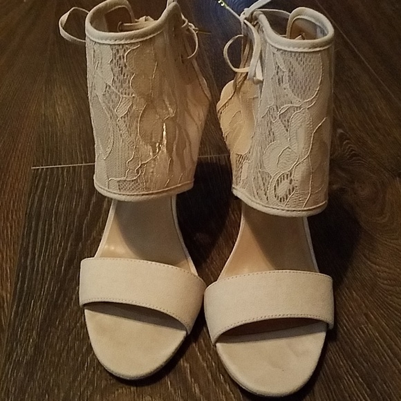 Nude Bootie Heels 7.5 - Picture 5 of 7